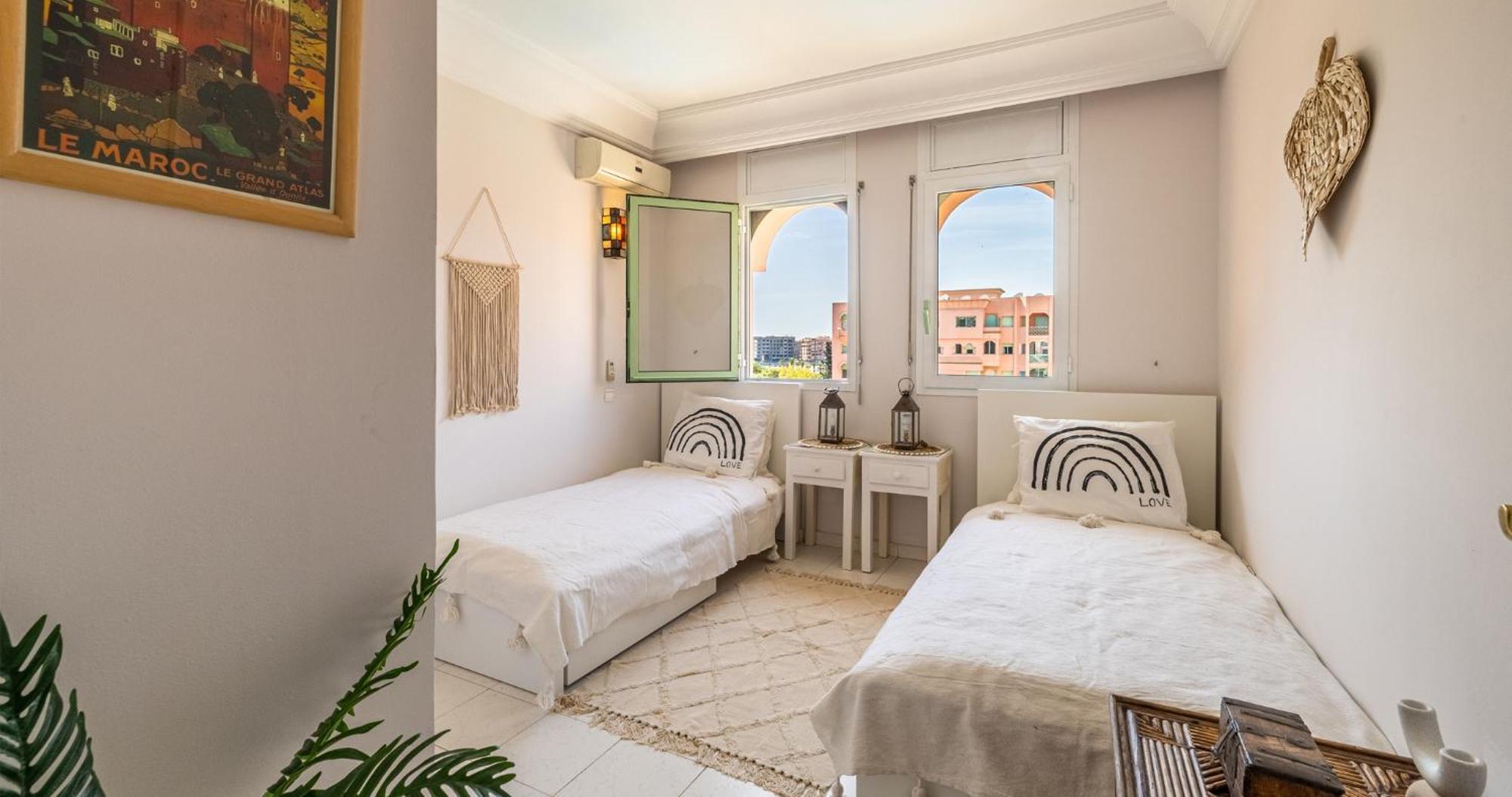 Charming 2-Bed Oasis Pool View Leilighet Marrakesh Eksteriør bilde