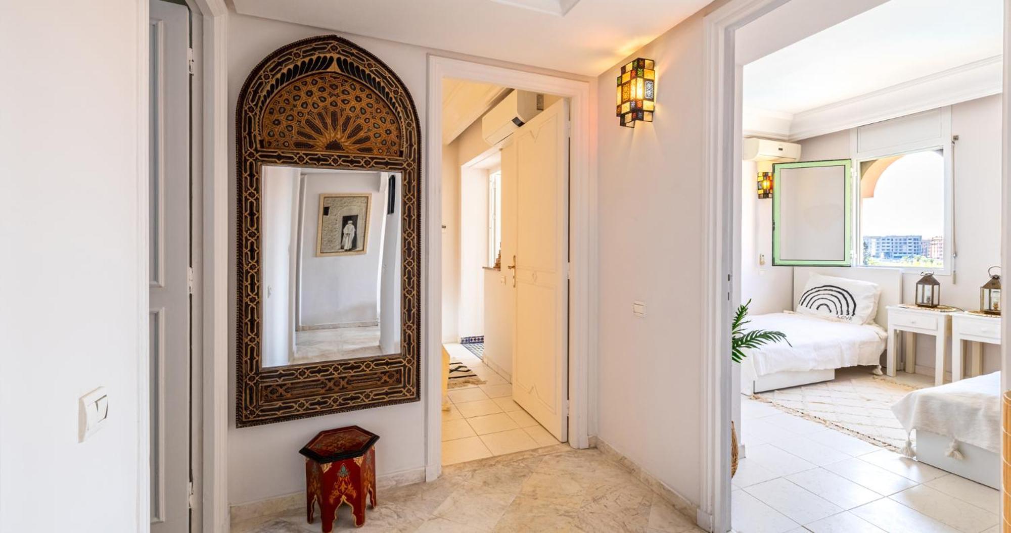 Charming 2-Bed Oasis Pool View Leilighet Marrakesh Eksteriør bilde